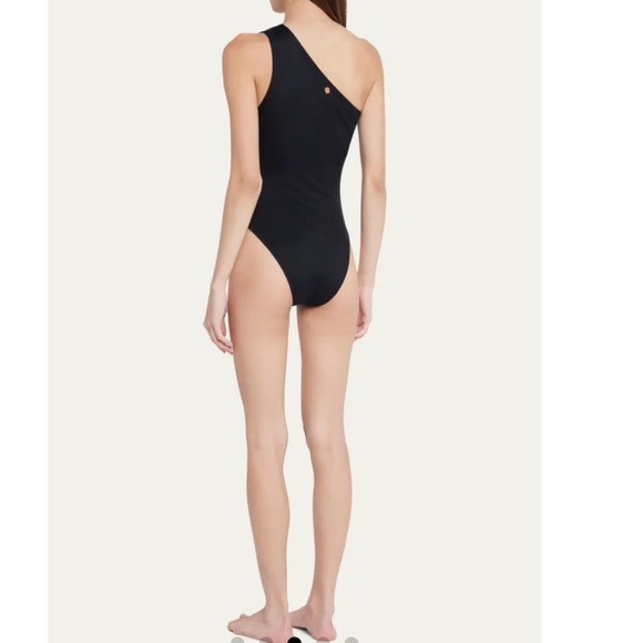 VERSACE Slashed One-Shoulder One-Piece Swimsuit Size 4 - Picture 2 of 9